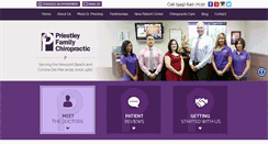 Desktop Screenshot of priestleychiropractic.com