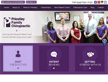 Tablet Screenshot of priestleychiropractic.com